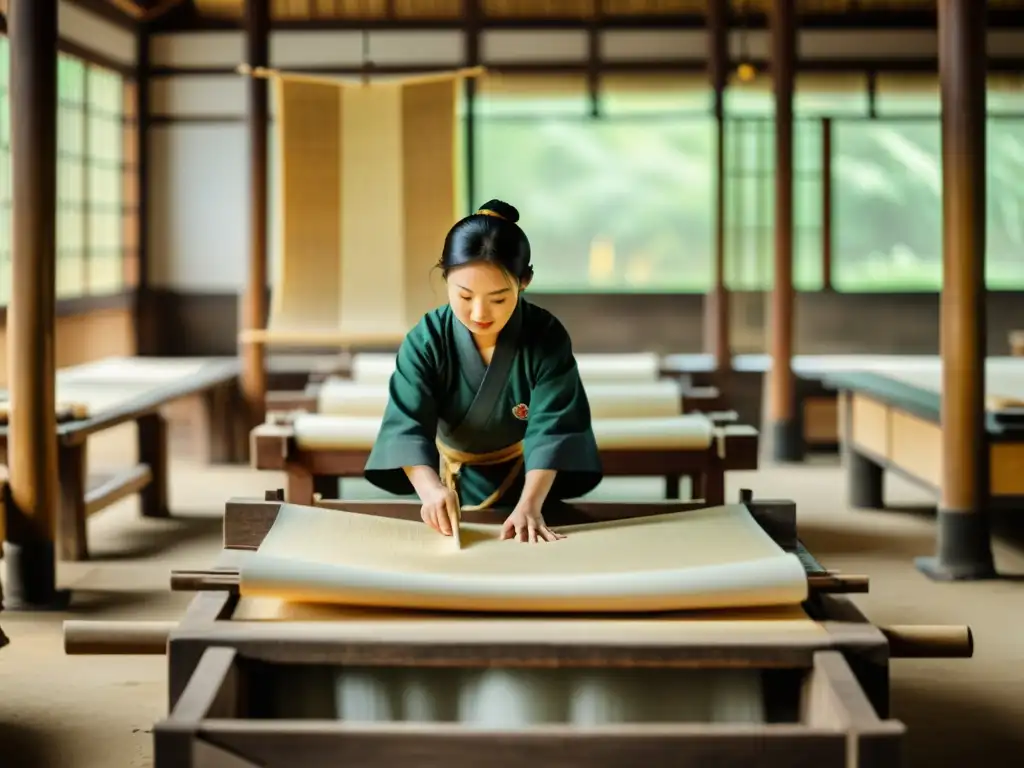 Artesanos chinos crean papel tradicional con técnicas antiguas, destacando la evolución del impacto ambiental en la producción de papel