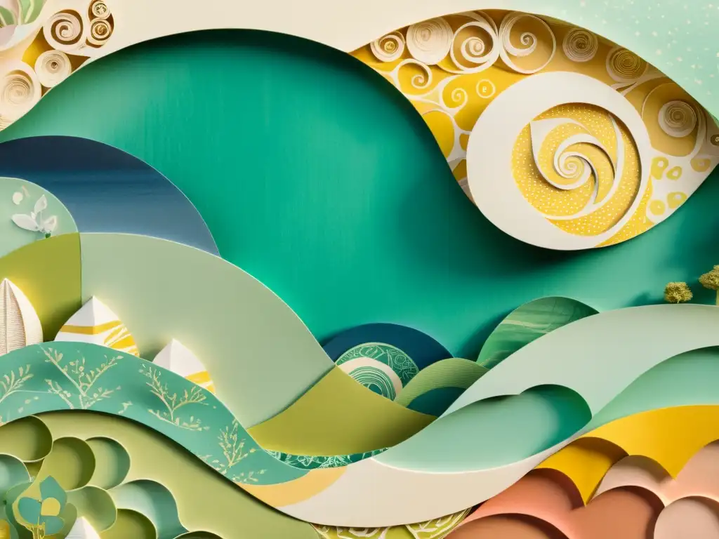 Colage de papel vintage: paisaje surrealista Collage artístico vintage de papel como medio expresivo en el arte contemporáneo, con paisaje surrealista y textura rica