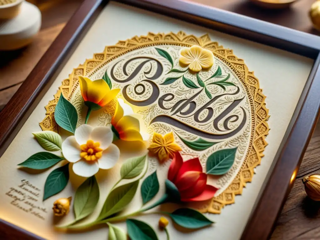 Una detallada imagen en sepia de papel comestible con diseños florales, resaltando la artesanía y elegancia de la industria alimentaria