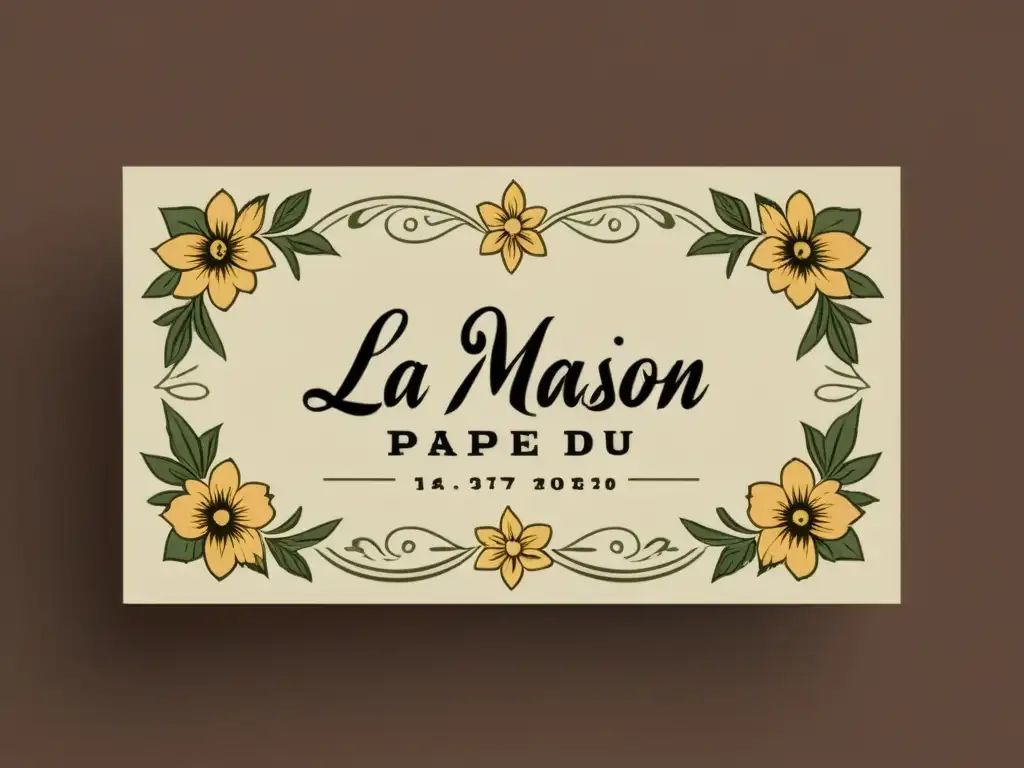 Creando papelería de negocios vintage con toques de elegancia y nostalgia en La Maison du Papier