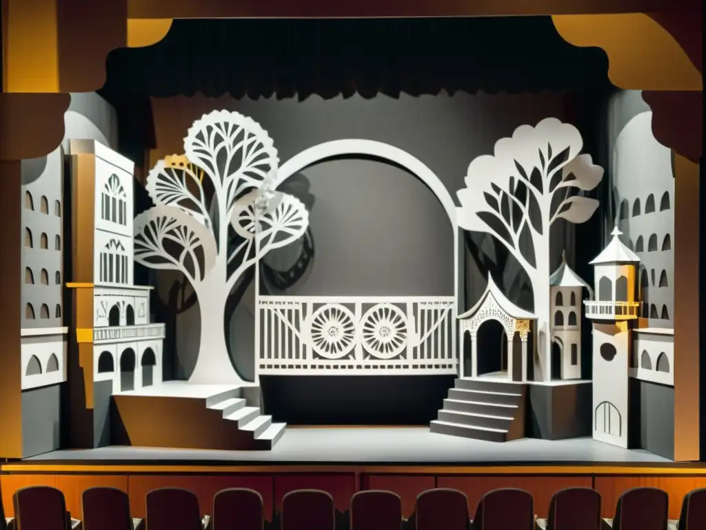 El teatro cobra vida con detalles en papel